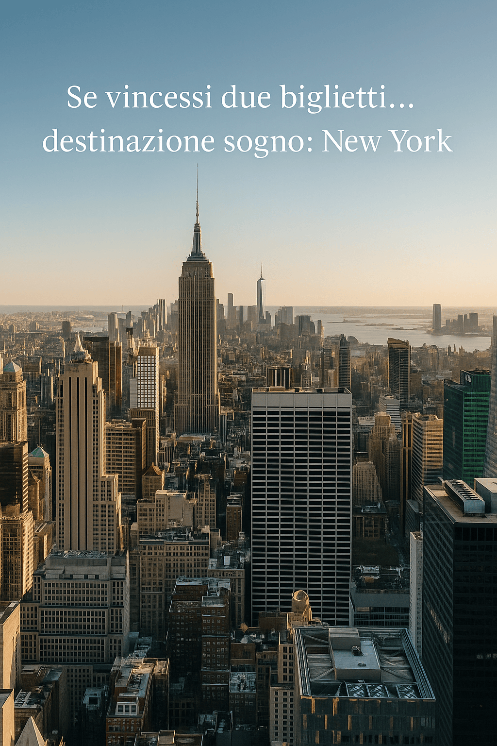 Se vincessi due biglietti… destinazione sogno: New&nbsp;York